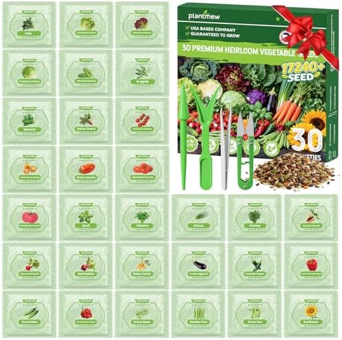 30 Vegetable Seeds Variety Pack, 17240+ Non-GMO Heirloom Seeds for Planting Vegetables and Fruits in Individual Seed Packets, Home Garden Seeds for Hydroponic, Indoor and Outdoors Gardening - Image 7