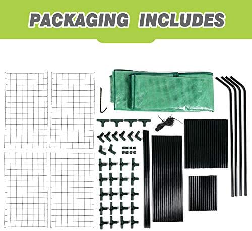 Greenhouse, Green House 3 Tiers 6 Shelves Stands, Outdoor/Indoor Greenhouse with Anchors Roll-up Zipper Door, Waterproof Gardening Plant Green Houses for Outdoors, PE Cover, 56”x28”x77” - Image 7