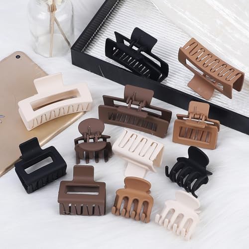 SMKSL 12 Pcs Hair Claw Clips for Women & Girls 3 Styles Hair Accessories - Image 5