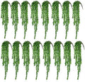 Janinka 16 Pcs Artificial Succulents Bulk Hanging Plants 24 Inches by Janinka