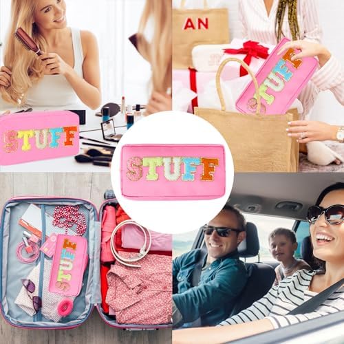 DYSHAYEN Small Cosmetic Bag, Pink Stuff - Image 6