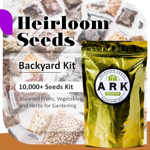 Ark Seed Kits-Organic 30 Heirloom Varieties, Over 10,000 Non-GMO Seeds Including Zucchini, Watermelon, Bell Pepper & More–Grow Assorted Fruits, Vegetables, & Herbs for a Thriving Home Garden - Image 2