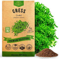 Curled Cress Seeds Pack 5G - Over 2,150 Non-GMO Heirloom Cress Seeds for Planting Greens in Individual Seed Packet, Greens Seeds for Planting Home Garden Indoor & Outdoor Gardening by OrganoRepublic