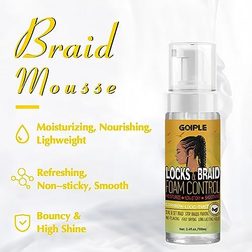 Edge Control Wax for Women Strong Hold Non-greasy Smoother Gel, Styling for Black Hair No Flaking, White Residue, Braiding Braid Mouss Shine and Smooth - Image 3