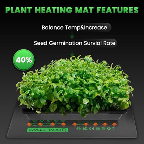 MARS HYDRO 48''x20.75'' Seedling Heat Mat with Thermostat Combo Set，Heating Pad for for Germination, Indoor Gardening, Greenhouse - Image 5