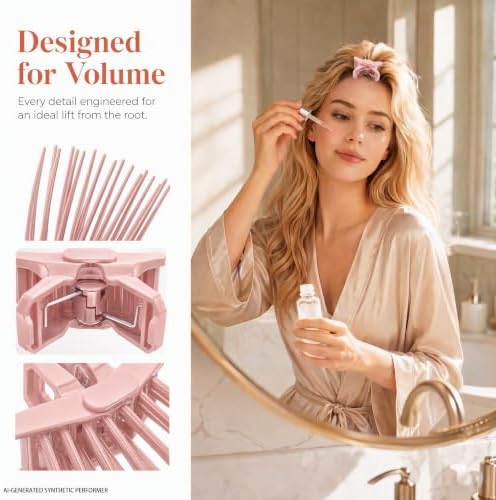 Hair Volume Clip for Root Lift, 1-Piece Root Clip for Curly Hair Volume, Fine Hair & Fluffy Bangs, Portable Volumizing Styling Tool - Image 7