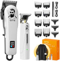 GTSPro Hair Clippers for Men, Clippers and Trimmers Set, Barber Clippers, Electric Hair Trimmer with Box, Gifts for Men White by GTSPRO