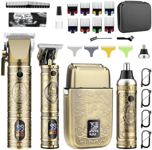 GSKY 27 in 1 Hair Clippers for Men Professional, Beard Trimmer Kits & Sets by ProfessionalHairTrimmersandHairClippersSet