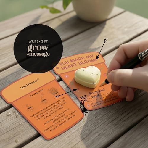24-Count Plantable 3D Heart Wildflower Seed Bomb Favors - Image 5