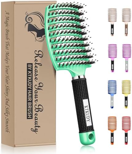 Detangling Brush for Women & Kids, Wet & Dry Hair, All Hair Types by KTKUDY