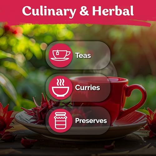 150 Roselle Heirloom Flower Seeds for Planting, Hibiscus Sabdariffa - Image 6
