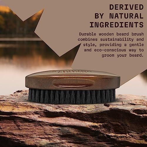 Striking Viking Beard Brush for Men - 4.3 in, Beech Wood Handle, Brown - Image 3