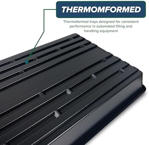 10 Plant Growing Trays (No Drain Holes) - 20" x 10" - Perfect Garden Seed Starter Grow Trays: for Seedlings, Indoor Gardening, Growing Microgreens, Wheatgrass & More - Soil or Hydroponic - Image 3