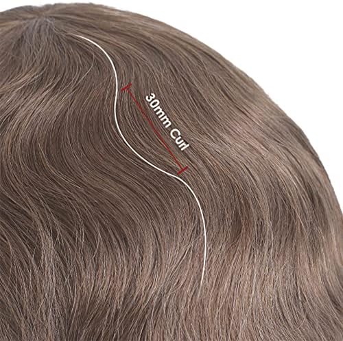Lordhair Hair System for Men Human Hair Toupee, 6×9 Inch, #7ASH - Image 4