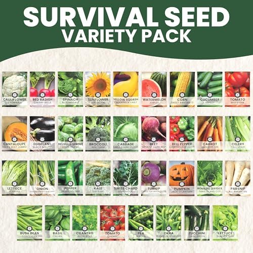 35 Vegetable Seed Packets | Survival Variety Pack | 2026 Season | Individually Packed Vegetables, Herbs and Fruits | Emergency Seed Vault for Doomsday Prepping | by Family Sown - Image 3