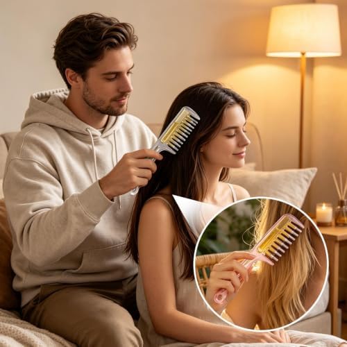 2pcs Scalp Liquid Guide Comb | Refillable Scalp Hair Oil Applicator Brush - Image 2