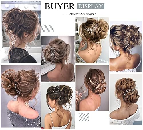 HMD 5 Pieces Messy Hair Bun Hairpiece Tousled Updo for Women - Image 5