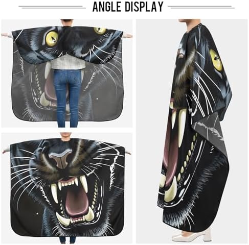 ALAZA Roaring Panther Barber Cape for Men Women, Waterproof Haircut Apron Beard Shaving Bib Hair Cutting Cloth 55 x 65 Inch - Image 5