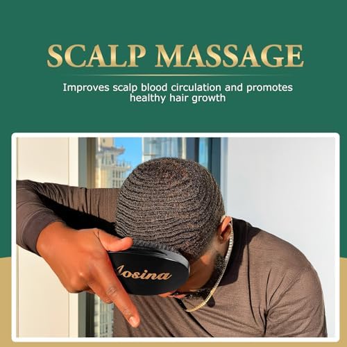 Hard Wave Brush for Men – Curved Palm Brush for 360 Waves & Wolfing - Image 4