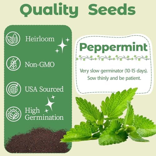 Herb Seed Pods Kit Hydroponic - Refill Pod for All Indoor Garden, 8 Grow Pods with Seeds of Peppermint & Plant Food, Compatible with All Hydroponics Growing Systems - Image 2