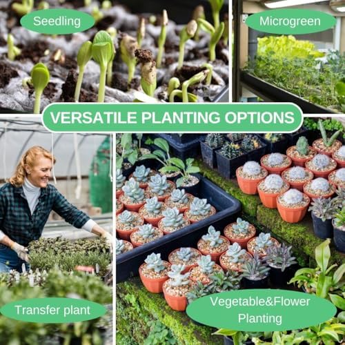 Soil Blocking Trays 15x12inch Mesh Tray 10 Pack Seed Starter Tray Mesh Bottom Trays for Soil Blocks, Seedling, Microgreen, Wheatgrass - Image 6