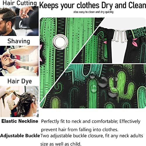 Barber Capes Polyester Hair Cutting Salon Cape with Snaps Beard Bib Hairdresser Gown Stylist Cape For Men Women - Image 5