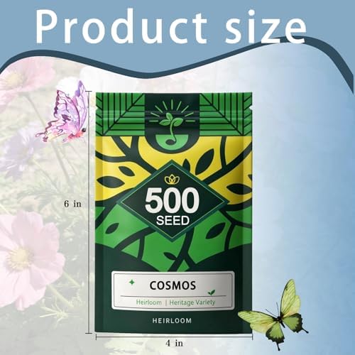 Cosmos Flower Seeds to Plant Outside, 500 Annual Flower Seeds, Easy Grow - Image 7