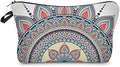 Deanfun Cosmetic Bag for Women, Mandala Flowers Waterproof Makeup Bags Roomy Toiletry Pouch Travel Accessories Gifts (50965) by Deanfun
