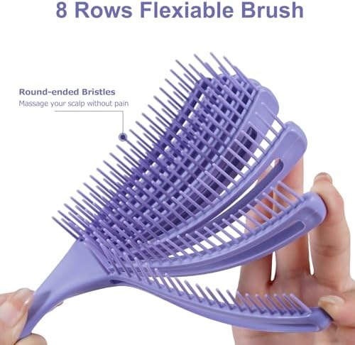 SHINLEA Detangler & Detangling Brush for Curly Hair, Wet Dry Hair Brush - Image 3