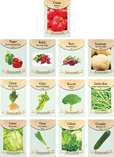 Set of 13 Vegetable Seed Packets - Heirloom & Non-GMO - Create a Bountiful Garden - Easy Garden Sets (Set 1 (13 Packets)) by FreedomFarms