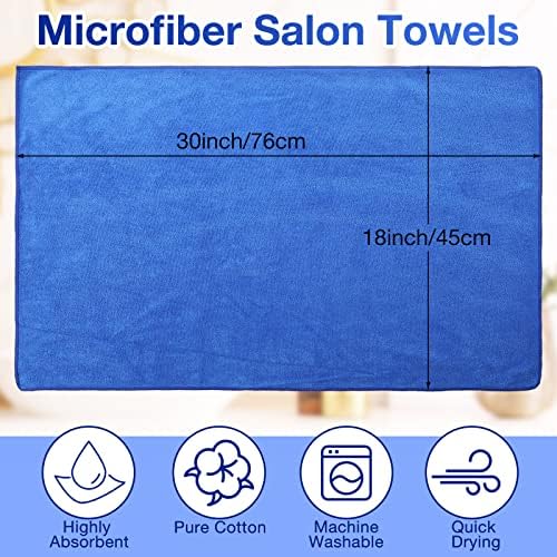 Newwiee 72 Pack Salon Towels Bleach Proof Hair Towel 18 x 30 Inch, Blue - Image 2