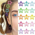 SAOROPEB Star Hair Clips 2000s Y2K Multicolor Hair Accessories-15 PCS 1.18" by SAOROPEB