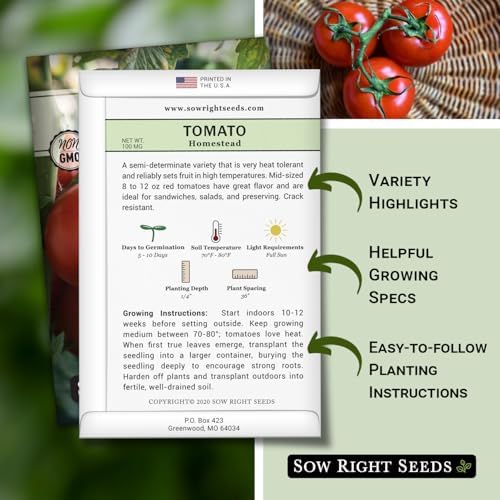 Sow Right Seeds - Homestead Tomato Seed for Planting Vegetable Garden - Image 2