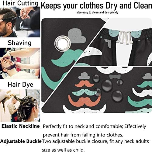 Barber Capes Polyester Hair Cutting Salon Cape with Snaps Beard Bib Hairdresser Gown Stylist Cape For Men Women - Image 5