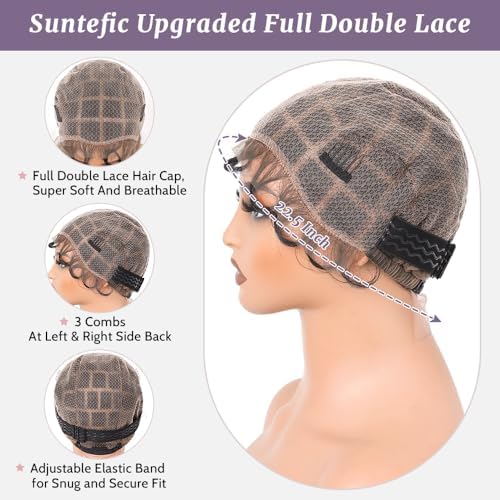 Braided Wig Cap With Human Baby Hair Crochet Wig Cap For Crochet Braids Hair Glueless Double Full Hd Lace Wig Caps For Black Women(#1B Black,69 Sections) - Image 4