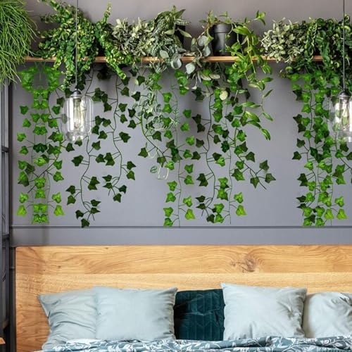RECUTMS Artificial Fake Ivy Vines Garlands for Room Decor（36 Pack 258Ft） - Image 5