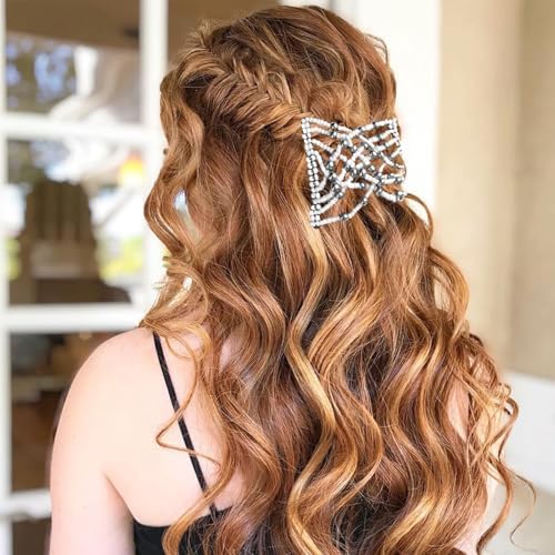 5 Pieces Stretchy Magic Comb Adjustable Elastic Hair Clip for Women Girls No Crease Pins Vintage Bun Maker Accessories for Curly Thick Wavy Hair Ponytail - Image 6
