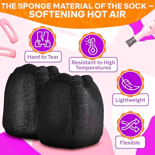 Sock Diffuser for Hair Dryer, Travel Diffuser Sock for Curls, 2 Pcs - Image 3