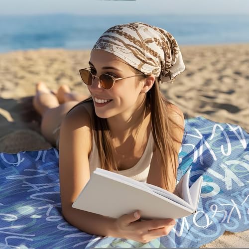 JML Personalized Beach Towel with Name, Custom Beach Towel with Name, Customized Microfiber Pool Towel, Quick Dry & Absorbent Swim Towel for Adult,Anniversary, Birthday, Summer Holiday,Vacation - Image 5