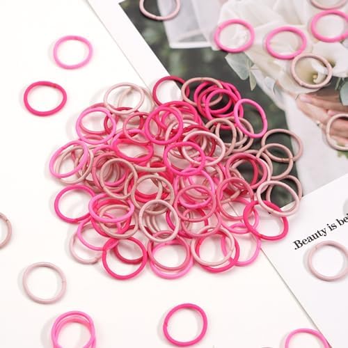 CÉLLOT 360PCS Small Hair Ties,2cm in Diameter Rubber Elastic Ties for Baby - Image 3