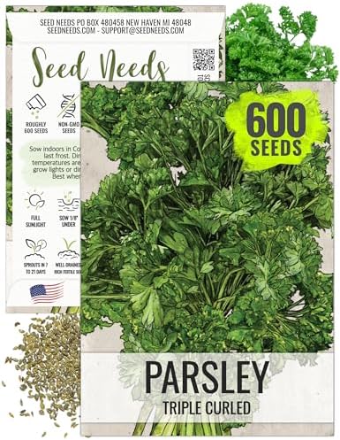 Seed Needs Curly Parsley Seeds to Plant an Herb Garden - 1 Pack by SeedNeeds