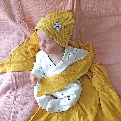 Jersey Beanie Hat for Newborn Baby Boys Girls Silky Satin Lined Hats Bonnet Toddler Infant Little Kids Beanies Caps - Image 6