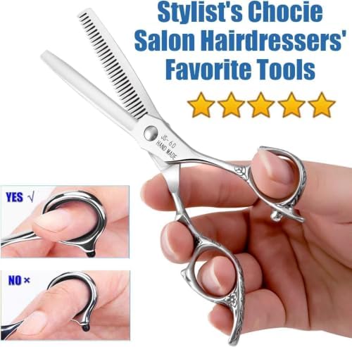 JASON Hair Thinning Scissors Shears - 6" Haircut Blending Scissor 30-Teeth - Image 5