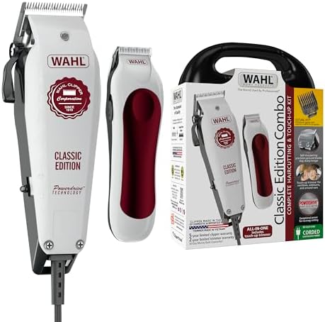 Wahl USA Classic Edition Corded Hair Clipper & Cordless Battery Trimmer by Wahl