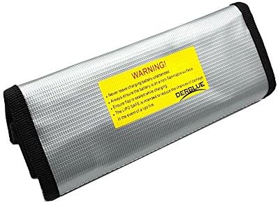 DerBlue 2pcs Fireproof Explosionproof Lipo Battery Safe Bag Lipo Battery Guard Safe Bag（185x75x60mm） - Image 5