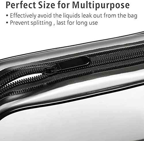 PACKISM Clear Makeup Bag for Travel - TSA Approved Toiletry Bag, Smoke Gray - Image 3