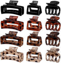 SMKSL 12 Pcs Hair Claw Clips for Women - 3 Styles Tortoise Hair Accessories by SMKSLHAIRCLAWCLIP