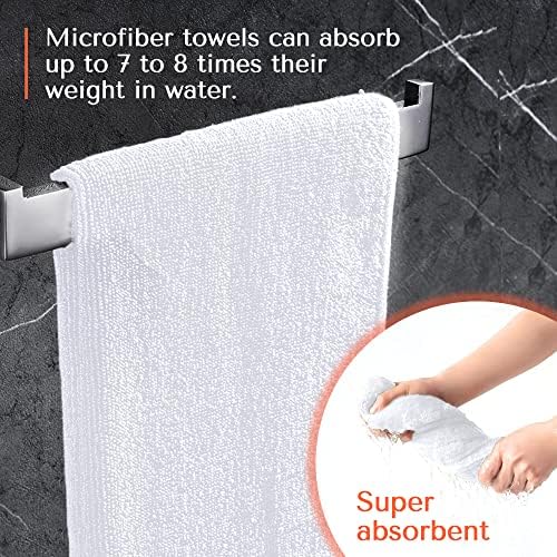 TASALON Microfiber Salon Hair Towels 10 Pack, 29" x 16" Ultra-Soft, White - Image 2