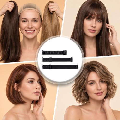 6pcs Adjustable Wig Strap to Secure Black Elastic Bands - Image 7