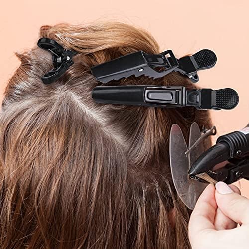 HH&LL 12pcs Hair Clips for Styling Wide Teeth & Double-Hinged Design Alligator Sectioning Clips of Professional Hair Salon Quality - Image 7